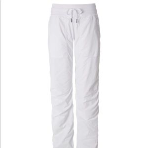 White lulu lemon studio pants